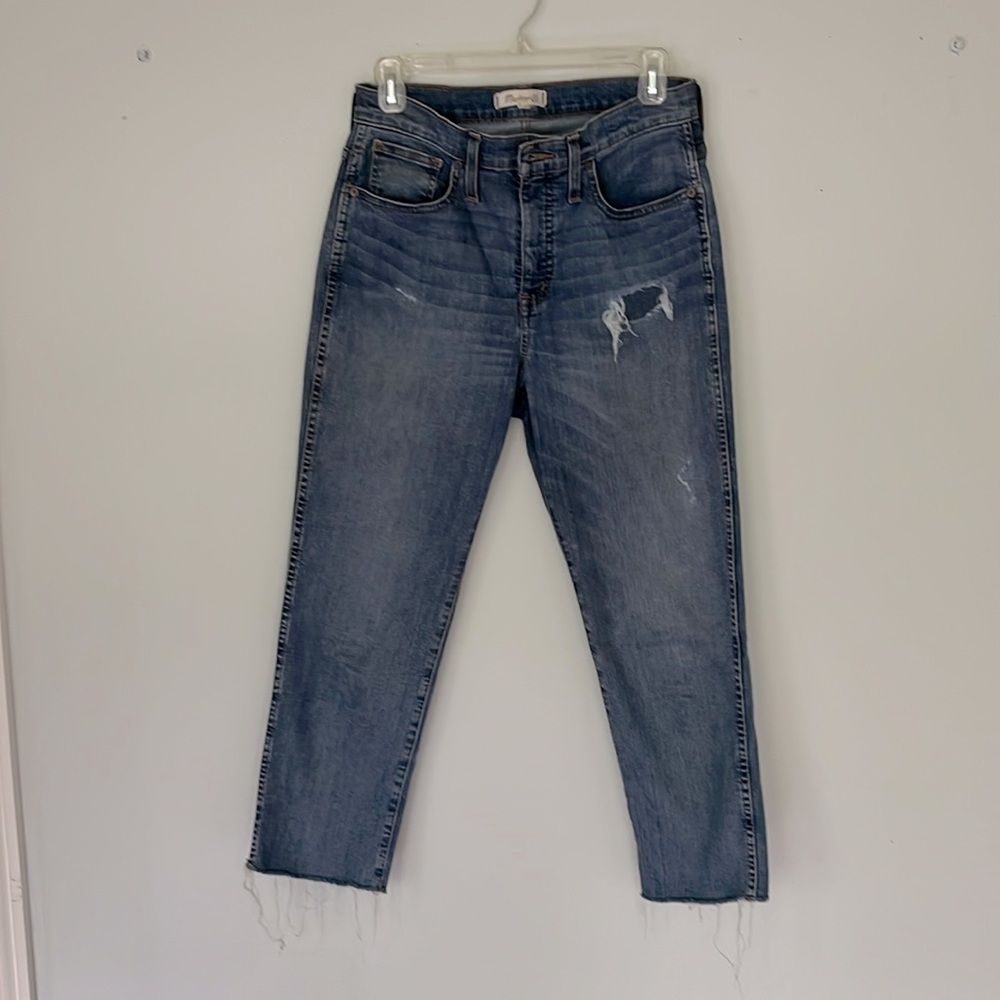 Madewell Straight Leg Cropped Jeans